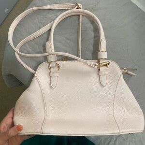 Light pink false leather purse